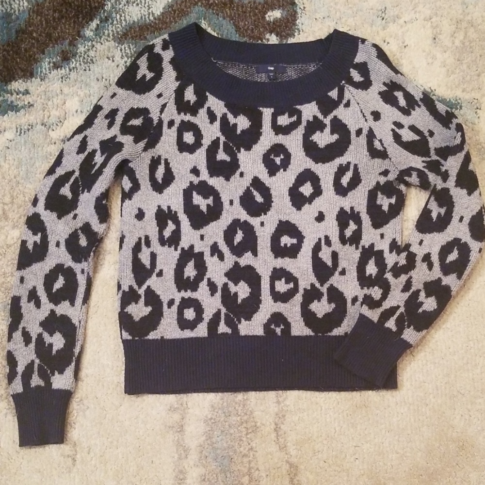 Thick Leopard Print Sweater